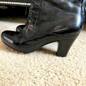 Clark’s leather lace up boots.